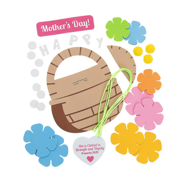 Fun Express Mother’s Day Faith Hanging Basket Sign Craft Kit