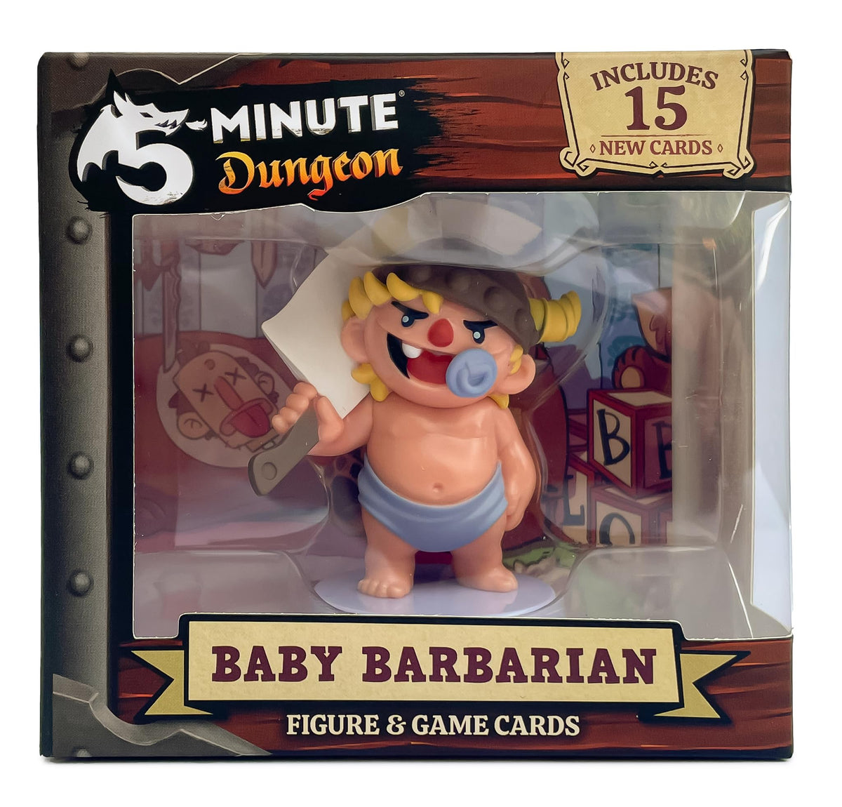 5-Minute Dungeon: Baby Barbarian Figurine and New Content Card Pack