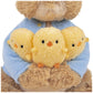GUND Beatrix Potter Peter Rabbit Holding Chicks Plush, Easter Gift, Easter Bunny Stuffed Animal for Ages 1 and Up, Brown/Blue, 9.5”