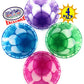Matty's Toy Stop Beach Gear 6.5" Opaque Plastic Sand Buckets (Pails) Blue, Pink, Green & Purple Party Set Bundle - 4 Pack