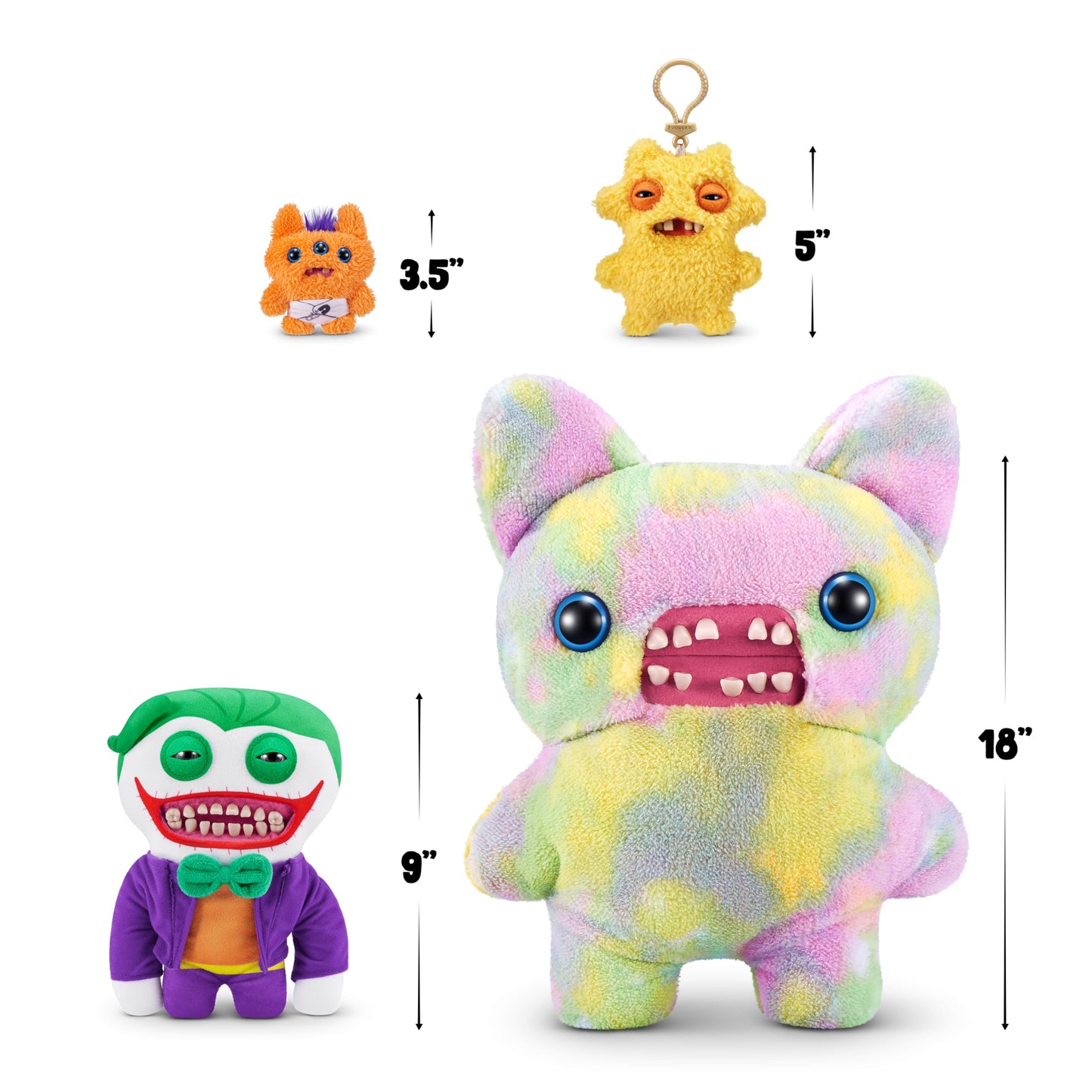 Fuggler x DC by ZURU Funny Ugly Monster, Plush, Collectible, Toy (Joker)