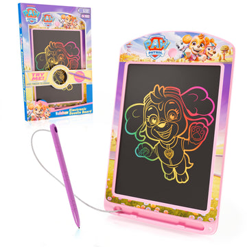 Lollipop - Paw Patrol Girls Rainbow Electronic Doodle Board +3 - Colorful LCD Writing Tablet for Kids with Stylus & Push Button - Magnetic Drawing