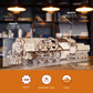 UGEARS V-Express Steam Train with Tender 3D Wooden Puzzles for Adults - Wooden Model Kits for Adults Model Train Steam Engine Kit Brain Teaser, Hobby