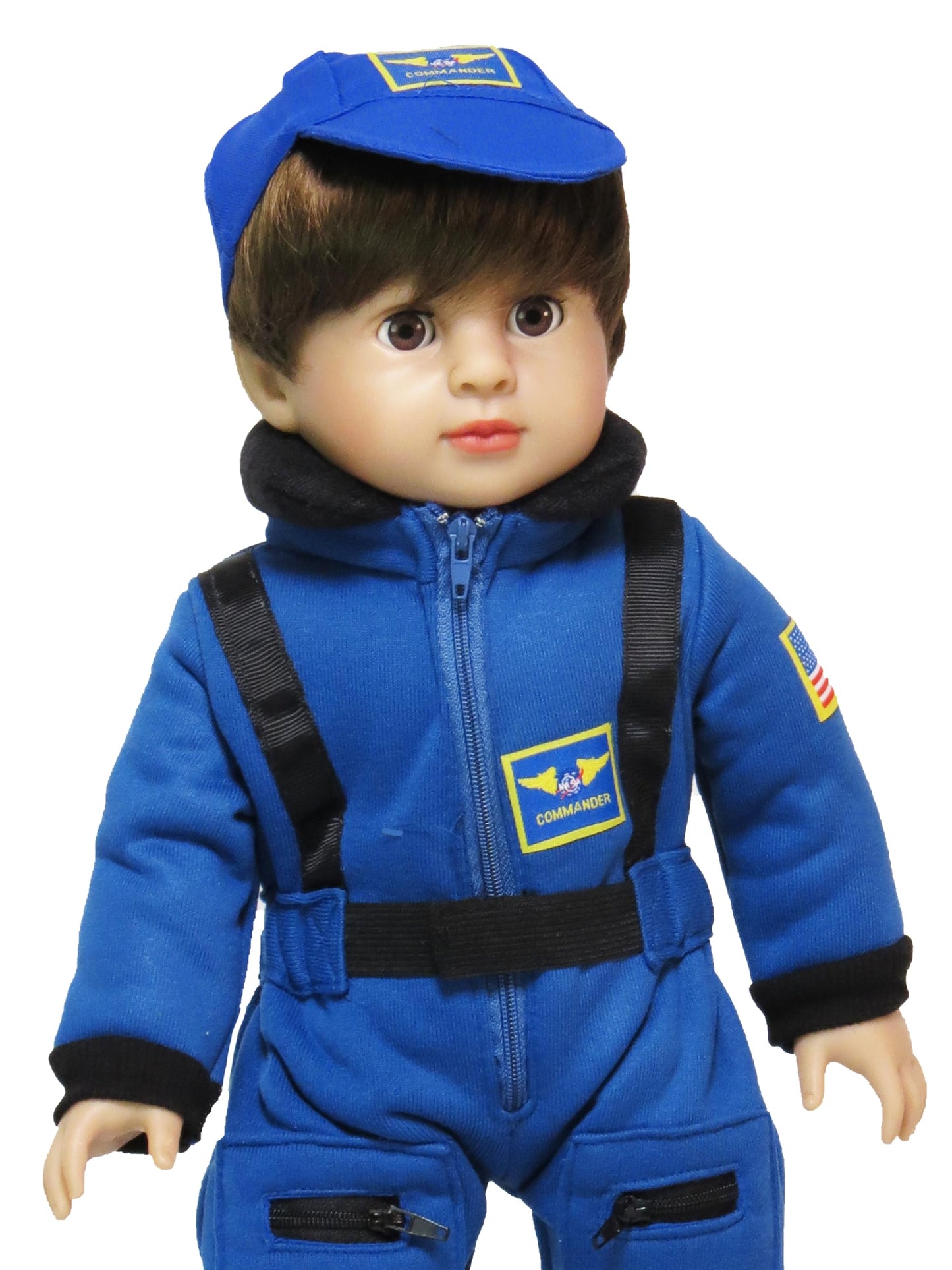 Navy Blue Astronaut Jumpsuit and Cap for 18-Inch Dolls | Premium Quality & Trendy Design | Dolls Clothes