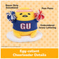 GUND Sanrio Gudetama The Lazy Egg Stuffed Animal, Sporty Gudetama Plush Toy for Ages 1 and Up, 9”