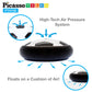 PicassoTiles Hoverball Air Hockey Soccer Floating Disc with LED Light Airlift Power Soft Bumper Indoor Gliding Toy Battery Operated Movement Training