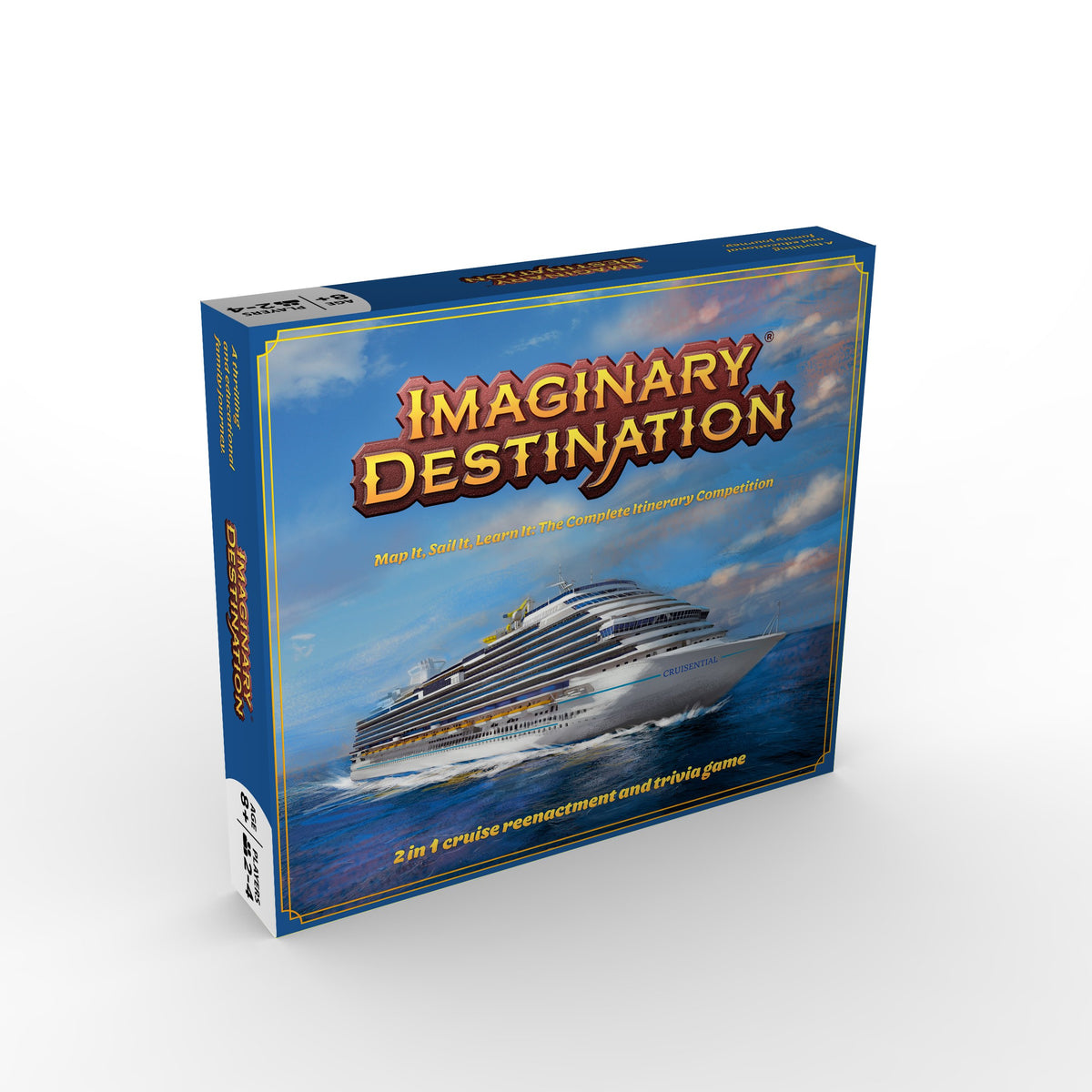 Cruise Ship Gift Educational Board Game Imaginary Destination Age 8+ Fun Toy Great Items