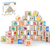 Magnetic Cubes Magnet Building Block Sensory Activity Center 1" Puzzle Cube 216 Pattern Early Education Toy Letter Alphabet Number Shape STEAM