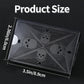 Waterproof Playing Cards, Plastic Playing Cards, 2 Deck of Cards, Standard Size Black Cool Playing Card for Adults, Premium Poker Card Set for Magic