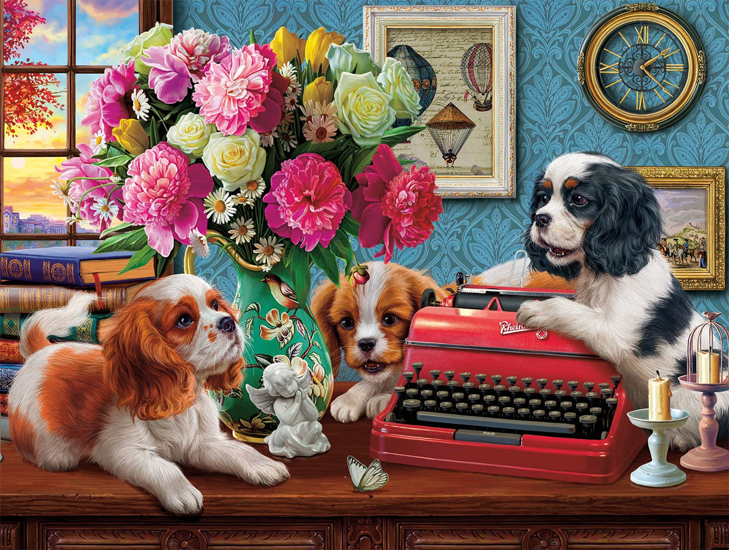 Buffalo Games - Image World - The Writer's Dogs - 750 Piece Jigsaw Puzzle for Adults - Challenging Puzzle Perfect for Game Nights - Finished Puzzle