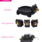 DolliBu Black Bear Animal Bath Toys - Family Animal Water Squirter for Kids, 4-Piece Kid and Baby Bathtub Toys, Fun Bath Time Children, Floating Bath