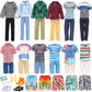 Miunana Lot 16 Items Doll Clothes & Accessories Classic Black Suit for Boy Doll Include Random 4 PCS Casual Wear + 5 PCS Dolls Pants + 3 Pairs