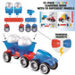 MOBIUS Toys Magnetic Vehicle Building Set - 72-Piece STEM Construction Kit with Play Mat & Road Signs - Magnetic Car & Truck Building Toys for Kids