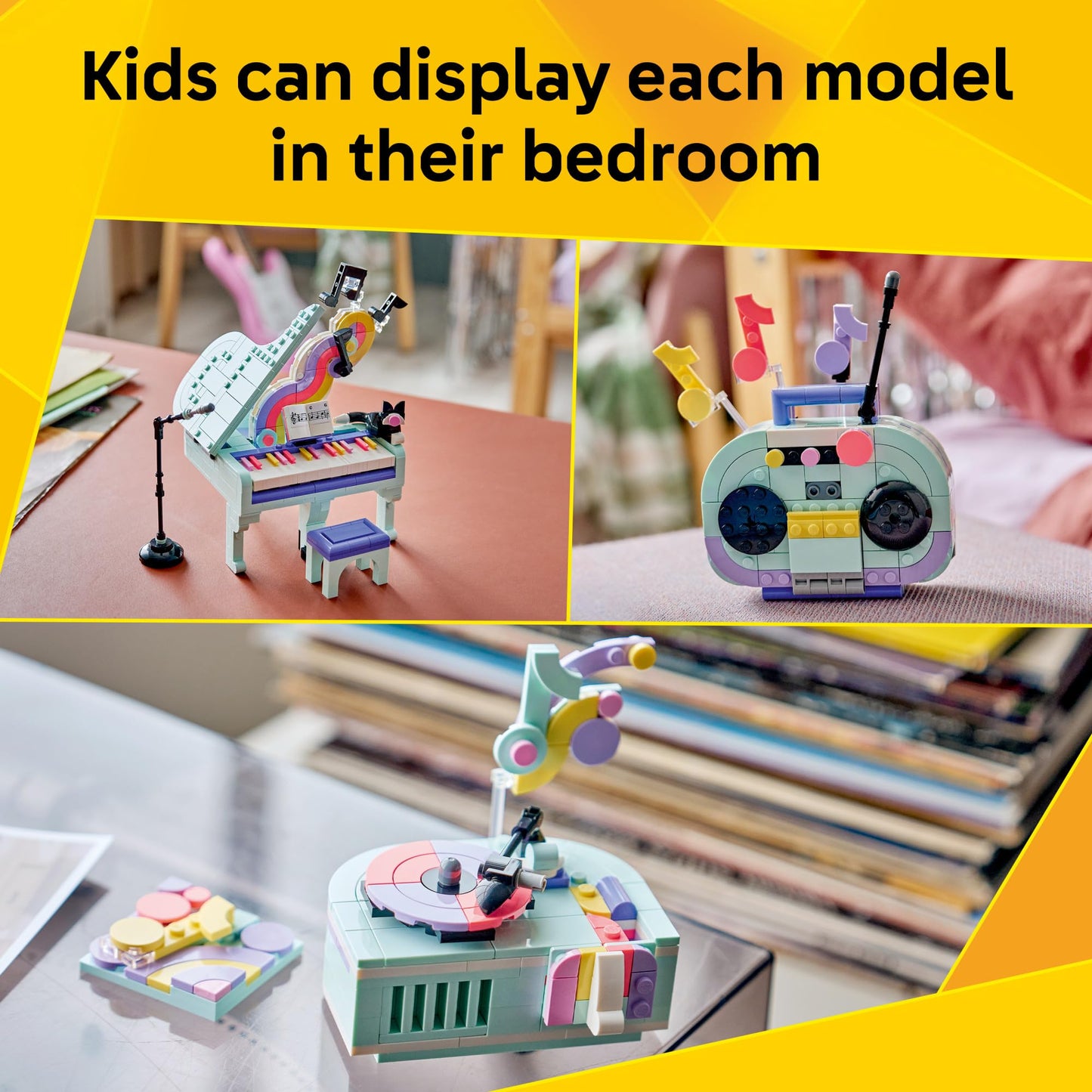 LEGO Creator 3 in 1 Music Decor Piano with Cat 31392