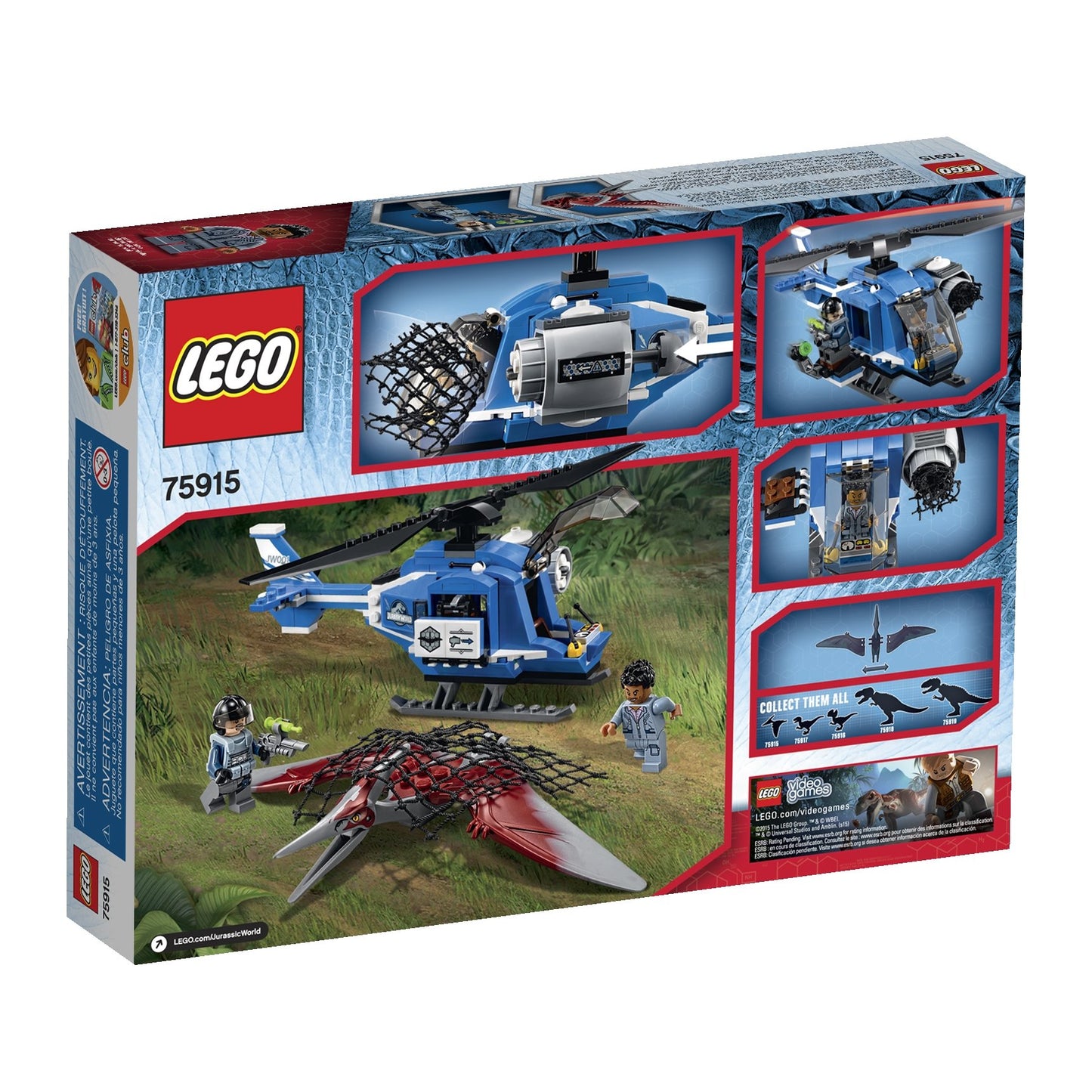 LEGO Jurassic World Pteranodon Capture 75915 Building Kit