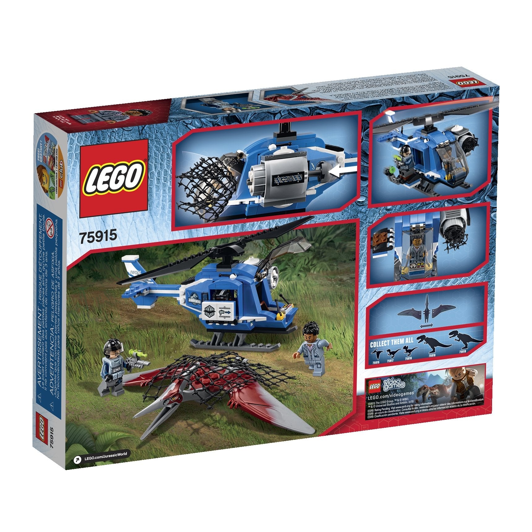 LEGO Jurassic World Pteranodon Capture 75915 Building Kit
