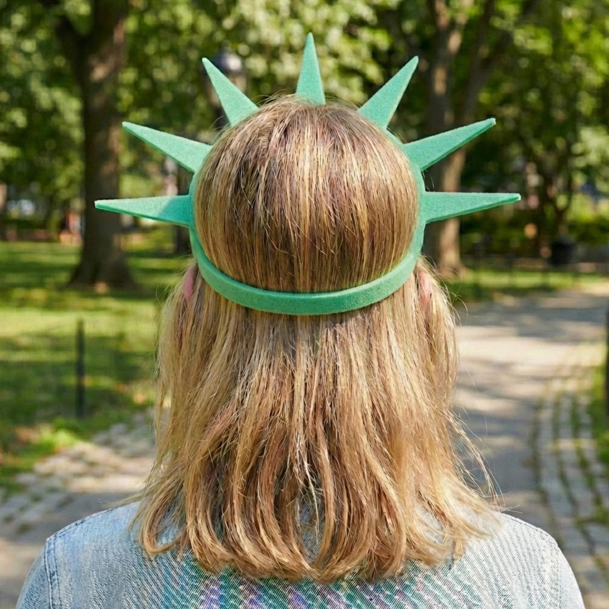 Fun Statue of Liberty Costume Hat Crown Visor (MADE in USA) for Costumes and New York City Theme Parties