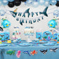 4PCS Tropical Fish Balloon Sea Animal Aluminum Foil Balloons Party Decorations for Ocean Theme Birthday Party Animal Theme Party Decor