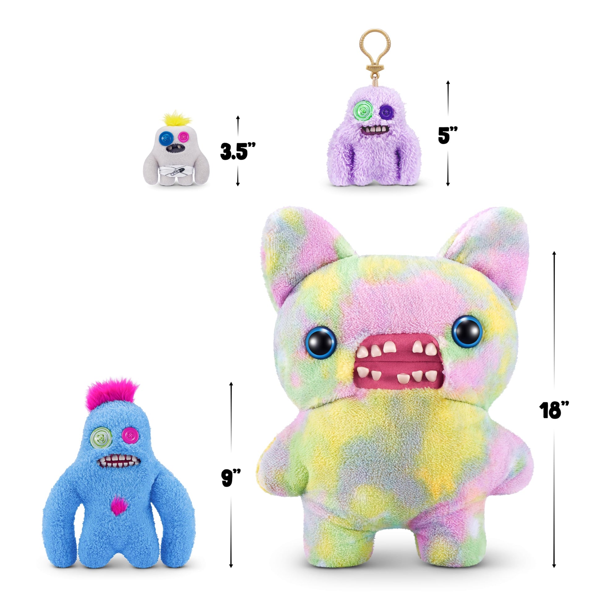 Fuggler Hairy Fuggs 9-inch Series 1 by ZURU, Funny Ugly Monster Plush Toy