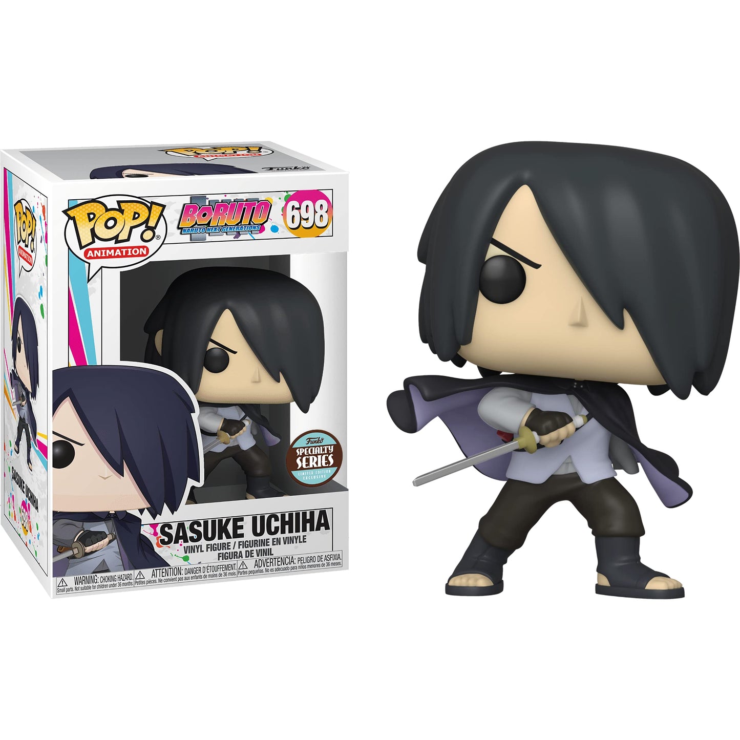 Sasu k e Uchi h a (Specialty Series): Fun ko P o p ! Animation Vinyl Figurine Bundle with 1 Compatible 'ToysDiva' Graphic Protector (698-47509 - B)