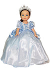 Blue Princess Dress with Tiara for 14-Inch Dolls | Premium Quality & Trendy Design | Dolls Clothes