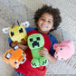Mattel Minecraft Creeper Character Plush, 8" Soft Dolls
