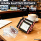MXHLXRMP Human Anatomy Poker Card -3D Image Body Set, Waterproof Transparent Deck, Essential for Doctors, Nurses, Educators, and Collectors