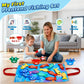 Gacoman Montessori Toys for 1 Year Old - Cloth Fishing Game for Toddler1-3 with Stacking Cups, Number Color Stacking & Counting, Educational Baby Toys