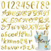 Acrylic Alphanumeric Cake Decoration DIY Cupcake Decoration A-Z Alphanumeric Mirror 0-9 Cake Decoration Pick Personalized Letters Anniversary Wedding