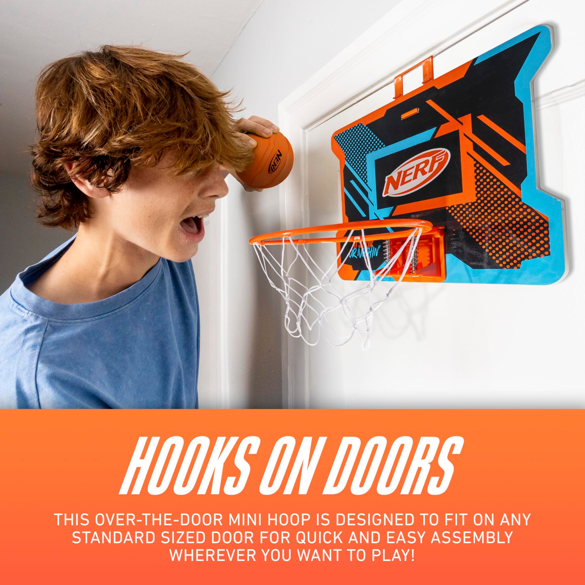 NERFOOP Slam Mini Basketball Hoop Set