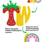 Fruit Two Cake Topper Glitter Gold Fruity Two Cake Decorations for Girls Boys Strawberry Watermelon Pineapple Summer Fruits Happy Birthday Decorations