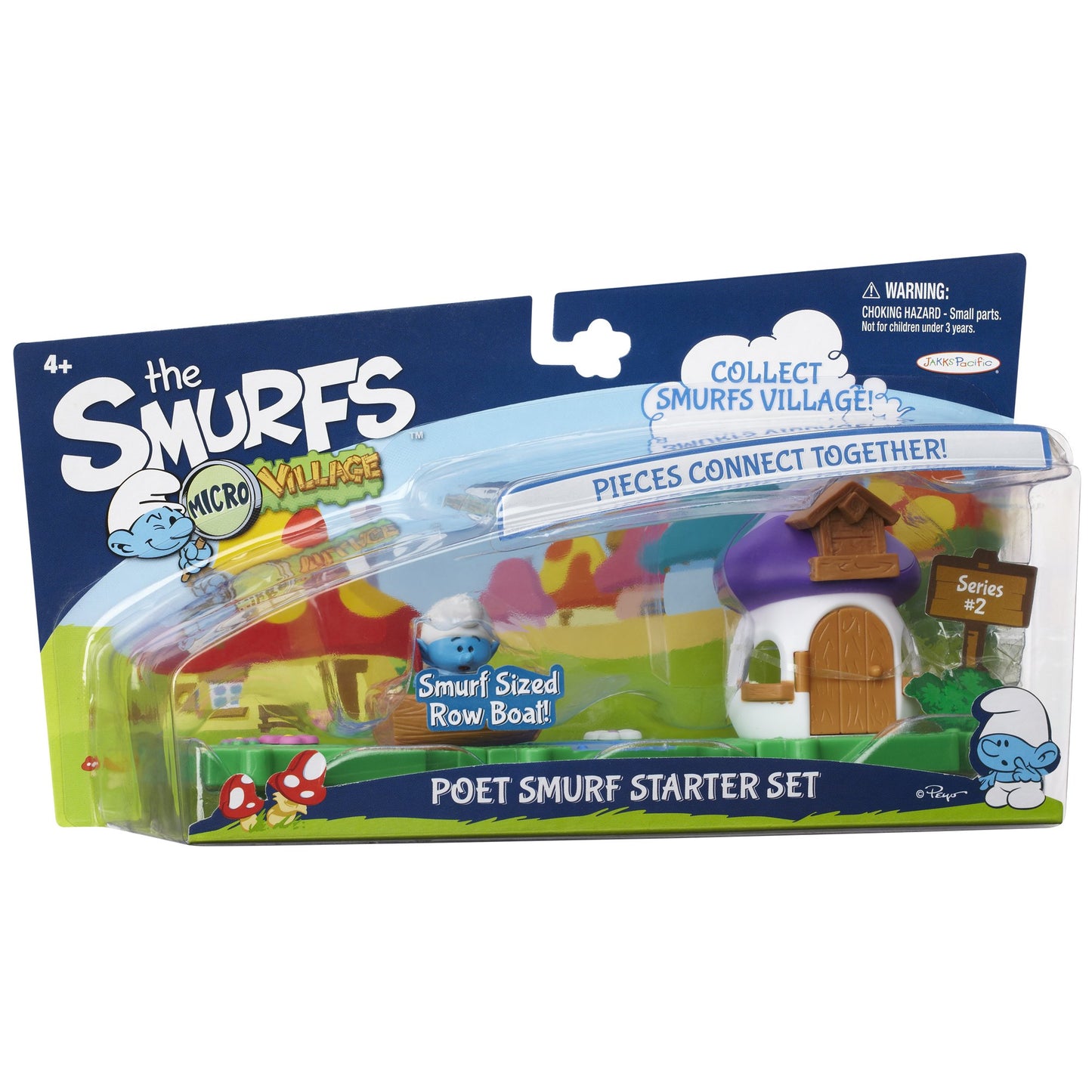 SMURFS 2 Micro Figure Starter Pack: Poet Smurf House
