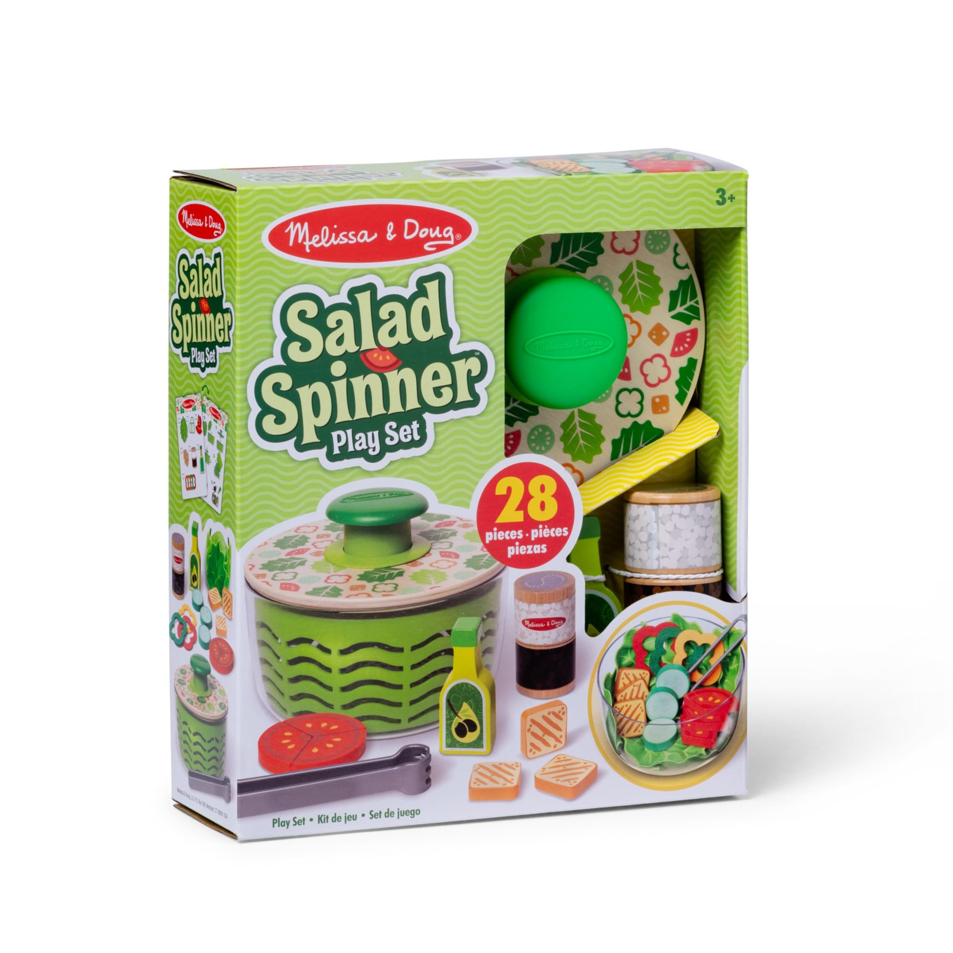Melissa & Doug Salad Spinner 28-Piece Play Kitchen Toy