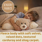 Pillow Pets Weighted Hiro Bear - 3.5 lb Sensory Plush Comfort Companion, Textured Fleece Weighted for Calming Hugs, Relaxation, and Sleep Support