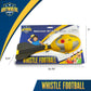 Anywhere Sports Soft Foam Whistle Football (12-Inch Kid Size, Bright Yellow & Silver Trim) - Fun Whistling Sound, Great Practice Ball for Kids