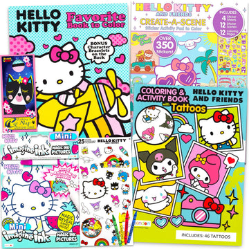 SANRIO Hello Kitty Ultimate Coloring and Activity Book Set Bundle with Coloring Books, Stickers, Games, Puzzles, Drawing and More | Hello Kitty