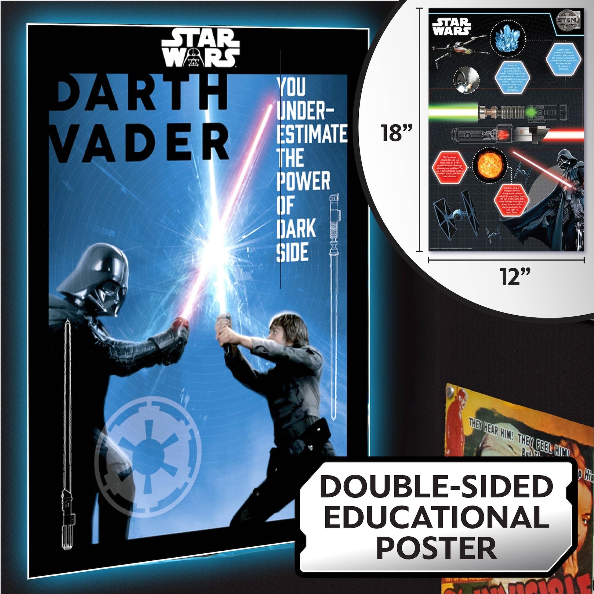 STAR WARS Construct Your Own Lightsabers, Build 2 Lightsabers for Kids, OBI Wan Kenobi Lightsaber & Darth Vader Lightsaber, 6 Year Old Boy Gifts, Toys