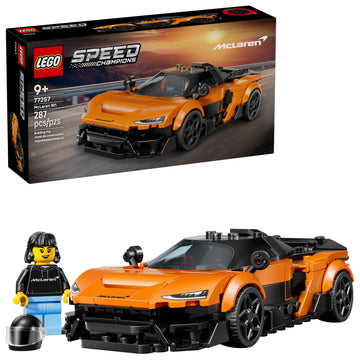 LEGO Speed Champions McLaren W1 Race Car Toy for Boys & Girls, Ages 9+ - Building Set for Pretend Play & Display w/1 Driver Minifigure - Gift Idea