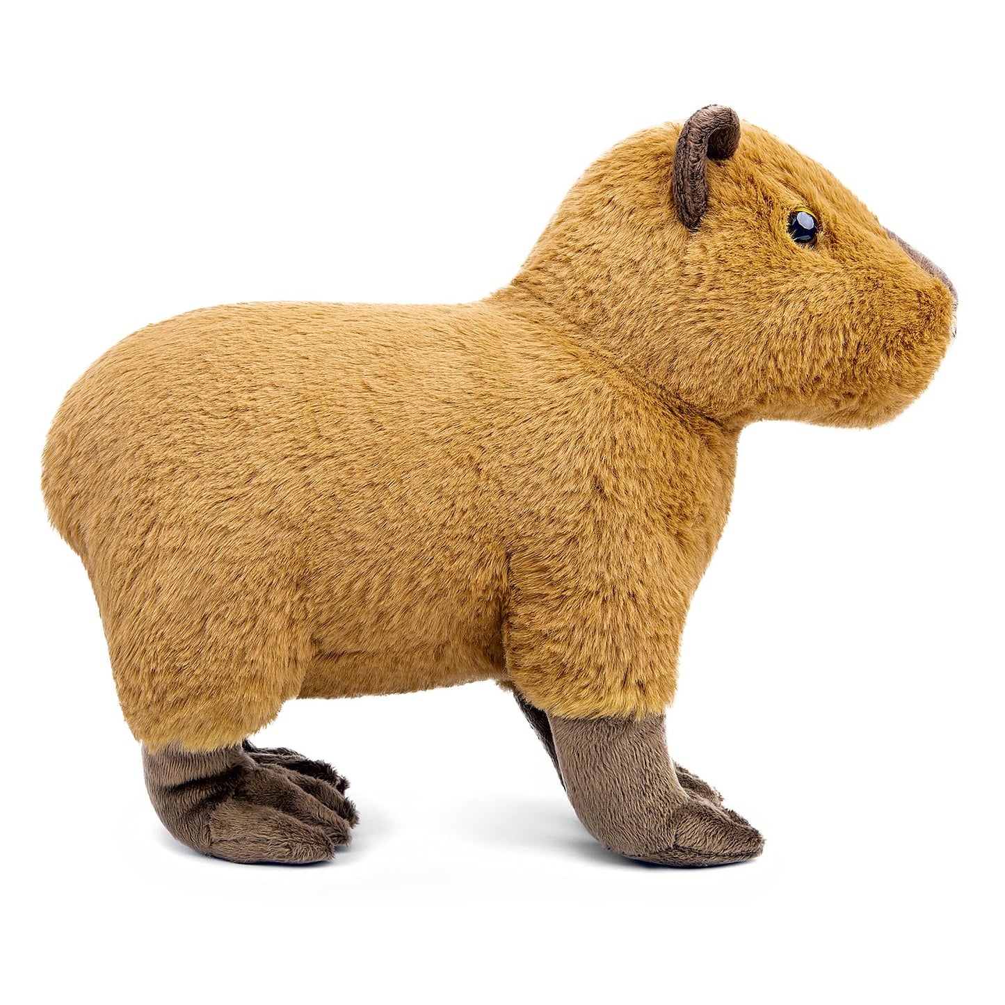 Capybara Plush Toy - Lifelike Rodent 13” Capybara Stuffed Animals, Soft Wild Animals Crawling Capybara Unique Plushie Toys Model Dolls Collection