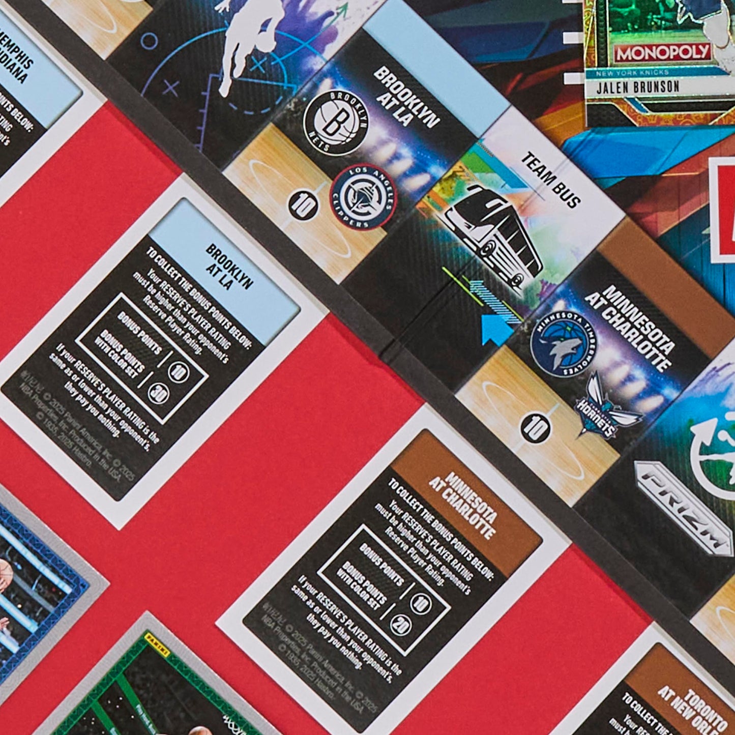 Monopoly NBA Panini Prizm Board Game - 3rd Edition | Officially Licensed Hasbro Game | Ages 8+