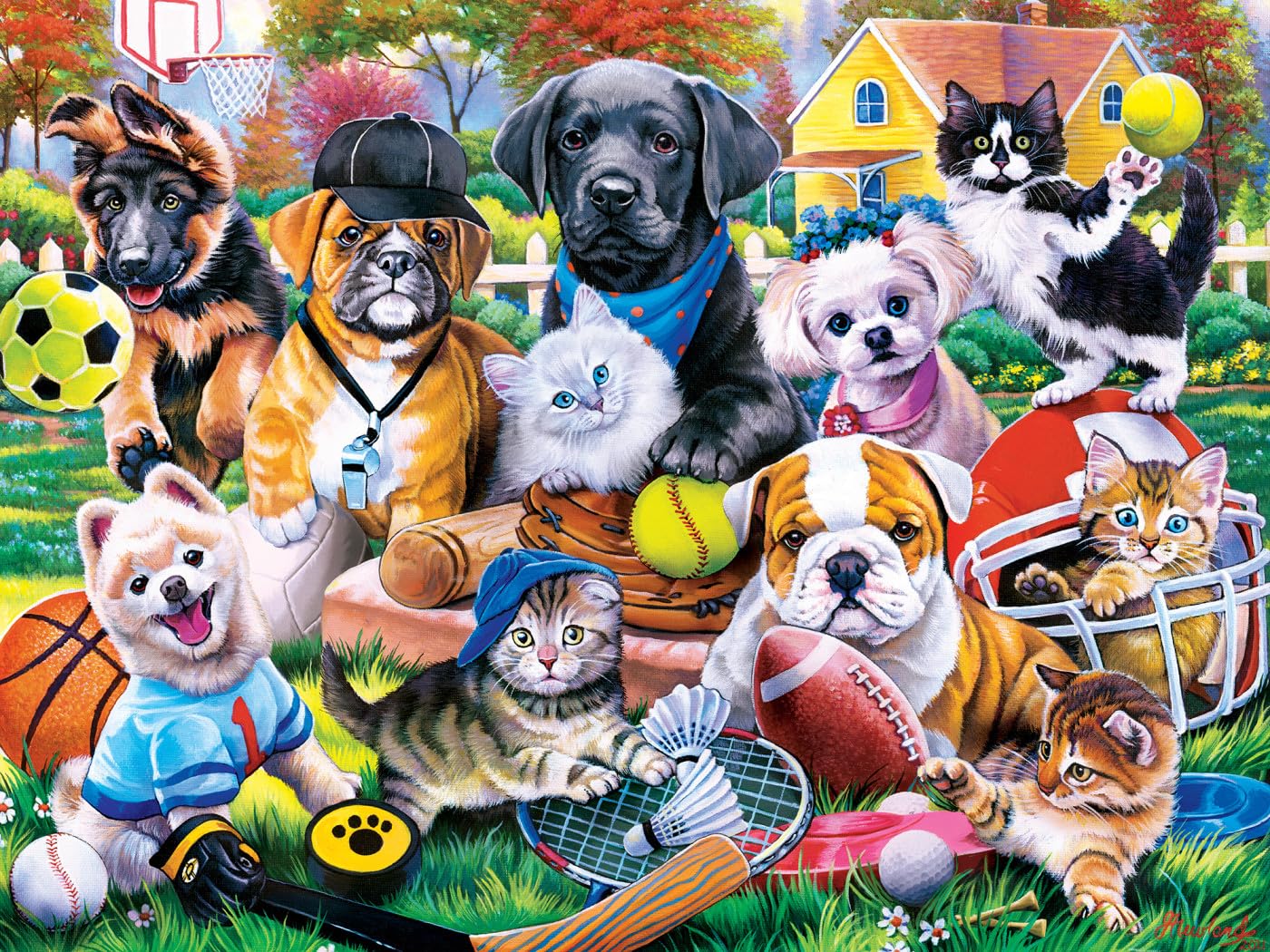 MasterPieces 300 Piece EZ Grip Jigsaw Puzzle - Play it Again Sports - 18"x24"
