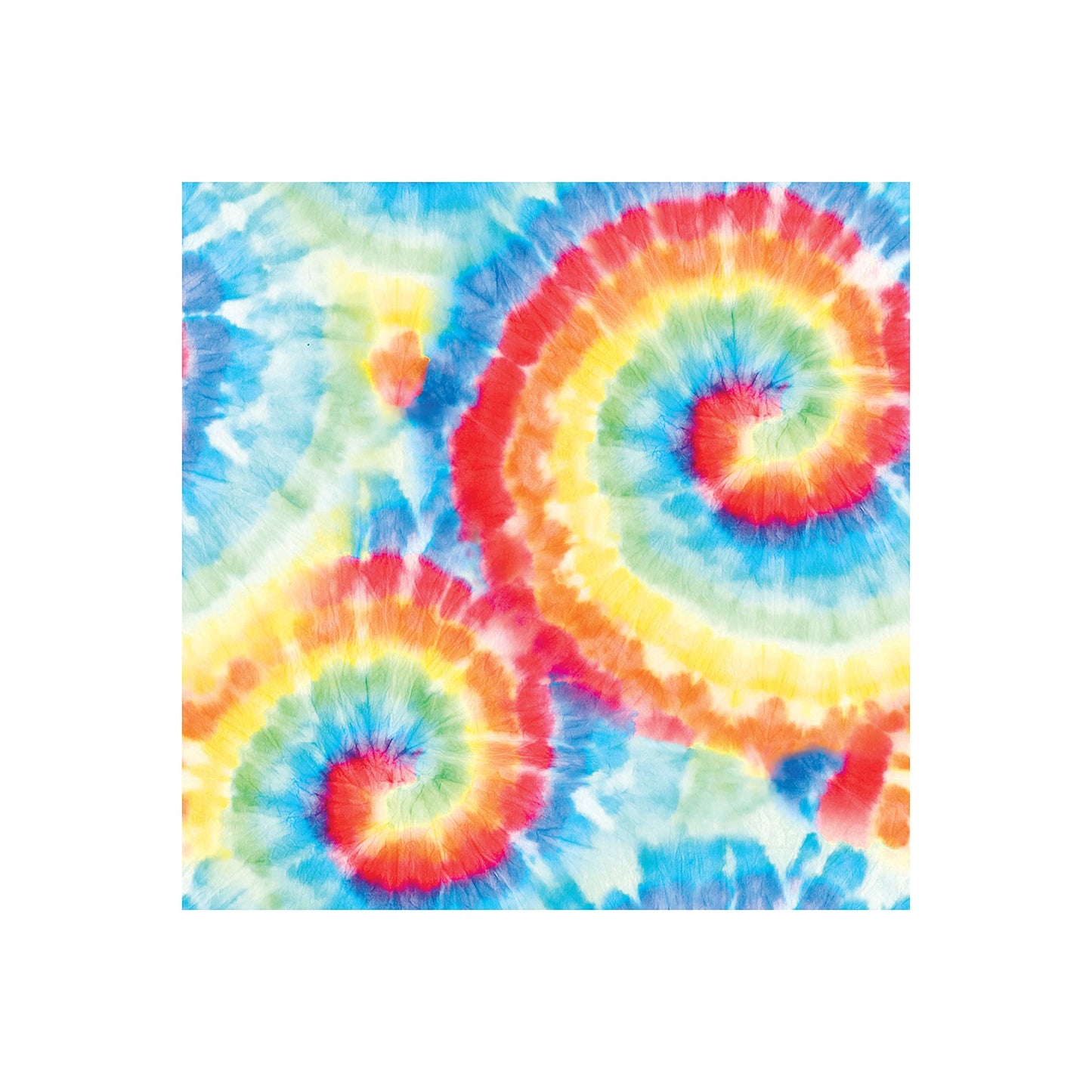 Tie Dye Swirl Plastic Tablecloth, 1 ct