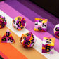FanRoll 16mm Pride Sharp Edge Silicone Rubber Polyhedral Dice Set: Lesbian