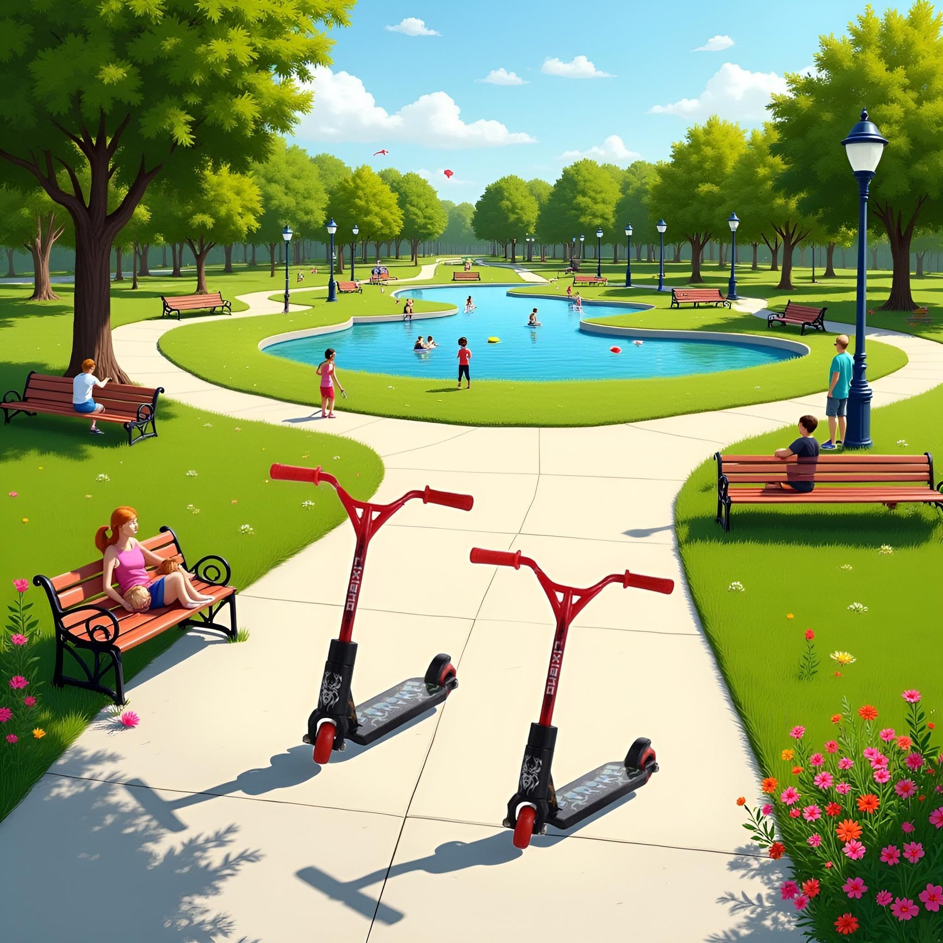 Rosojodg 2PC Mini Finger Scooter, red Cute Mini Skateboards Plastic Finger Skateboards Finger Sport Toy Interactive Finger Toys Photography Props