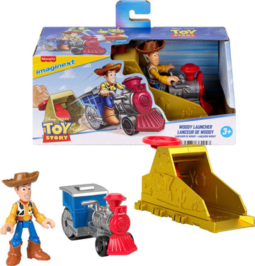 Fisher-Price Imaginext Toy Story Launcher Set with Woody & Vehicle