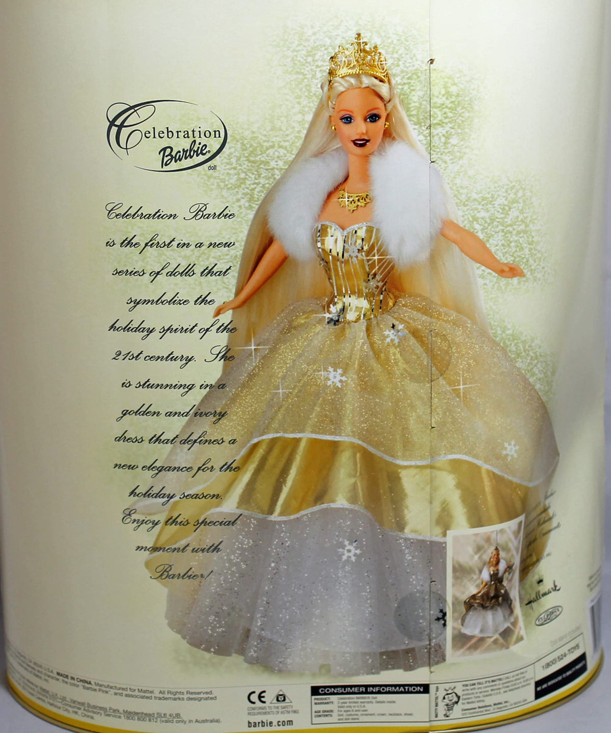 Barbie Celebration Special Edition 2000 Holiday Doll