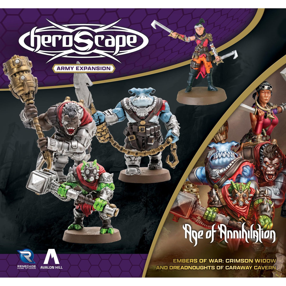 Renegade Game Studios Heroscape: Crimson Widow & Dreadnoughts Expansion