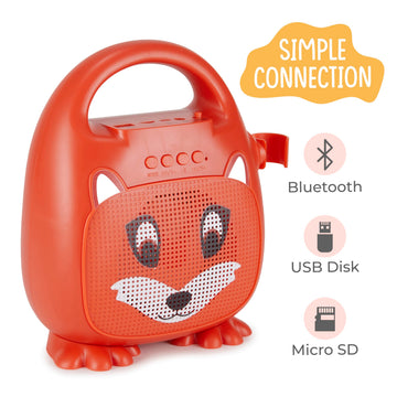 Singimals Kids Karaoke Speaker with Microphone - Unleash Your Child's Inner Superstar, Bluetooth v5.1, 12H Playtime, 5W Speaker, Multicolor LED
