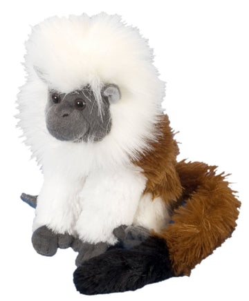 Wild Republic Cotton-Top Tamarin Plush, Stuffed Animal, Plush Toy, Gifts for Kids, Cuddlekins, 8 Inches