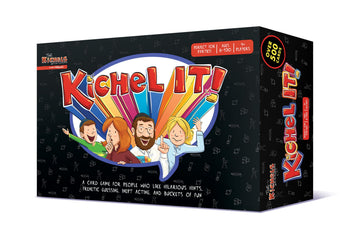 Kichel It- A Card Game for Jewish Family- Kids & Adults- Boys Girls- All Ages Who Like Hilarious Hints, Frenetic Guessing, Inept Acting- Years 8